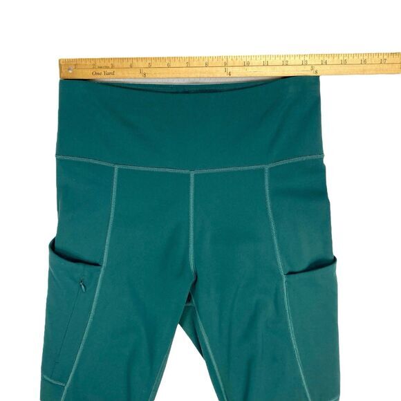 Athleta Leggings Women S Teal Green Up For Anything Athletic Yoga Stretchy Comfy - Picture 9 of 16